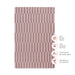 T30436,Babyletto,Maroon Stripe Muslin Mini Crib Sheet in GOTS Certified Organic Cotton