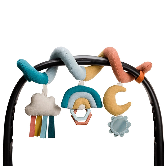 Rainbow Bitzy Bespoke Spiral Car Seat Activity Toy