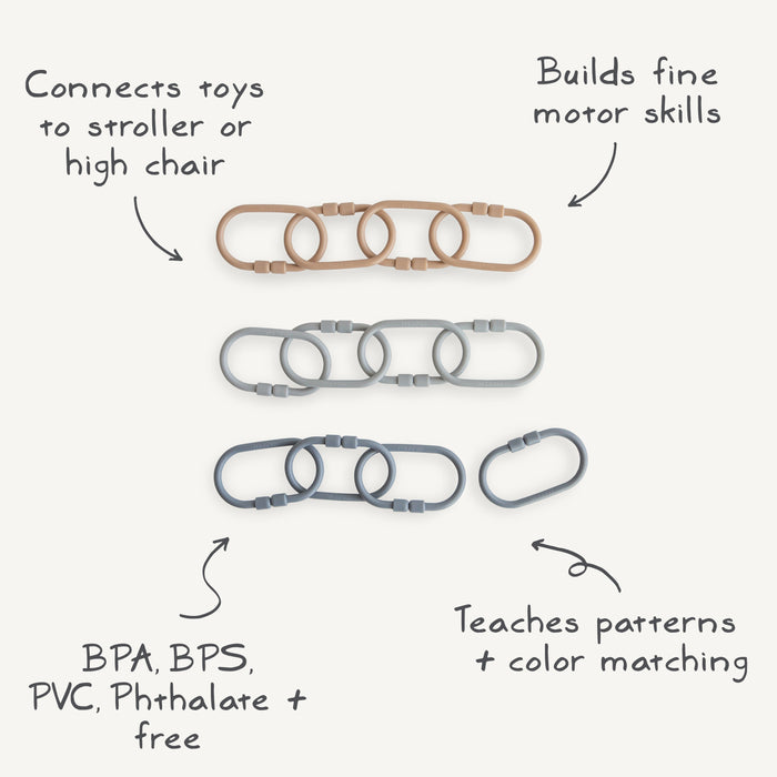 Chain Link Rings - Nature Baby Outfitter