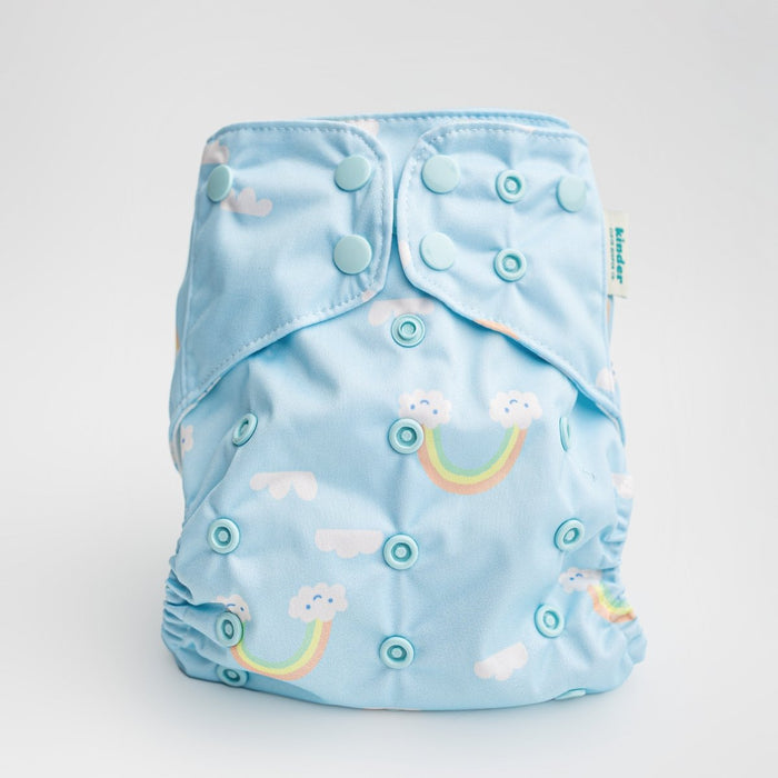Space and Sky: Essentials Pocket Cloth Diaper with Athletic Wicking Jersey, Grows with your Baby
