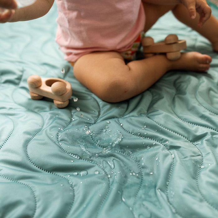 Anywhere Adventure Play Mat, Featuring Quilted Wipeable Machine Washable Fabric