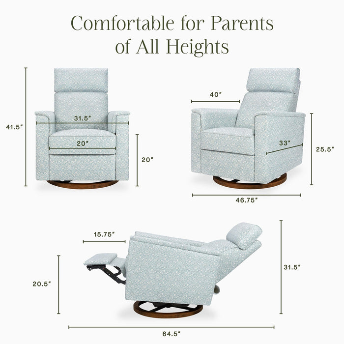Morris & Co. x Namesake Willa Plus Power Glider Recliner w/ Power Headrest