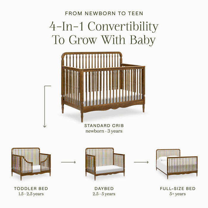 Namesake Liberty 4-in-1 Convertible Spindle Crib - Nature Baby Outfitter