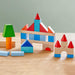 Colored Wooden Building Blocks - 46 Piece Set - Nature Baby Outfitter