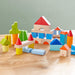 Colored Wooden Building Blocks - 46 Piece Set - Nature Baby Outfitter