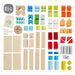 Colored Wooden Building Blocks - 85 Piece Set - Nature Baby Outfitter