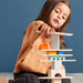 Colored Wooden Building Blocks - 85 Piece Set - Nature Baby Outfitter