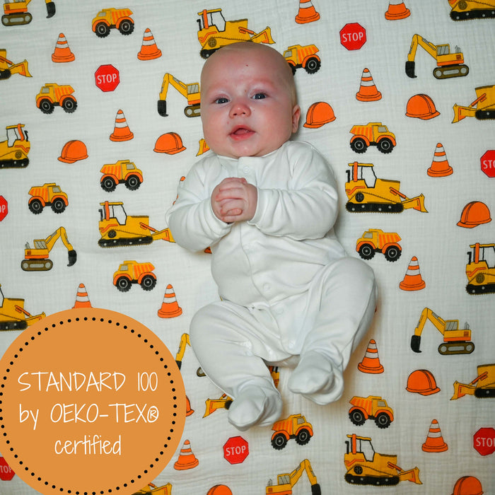 Under Construction Swaddle Blanket