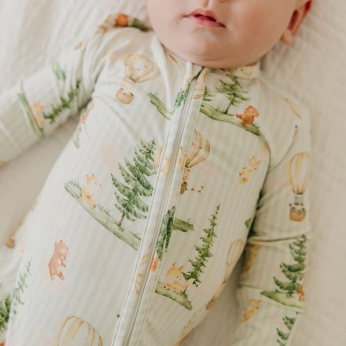 Forest Explorer Convertible Zip-up Footie - Nature Baby Outfitter