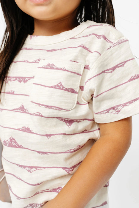 Teton in Pink Cotton Pocket Tee