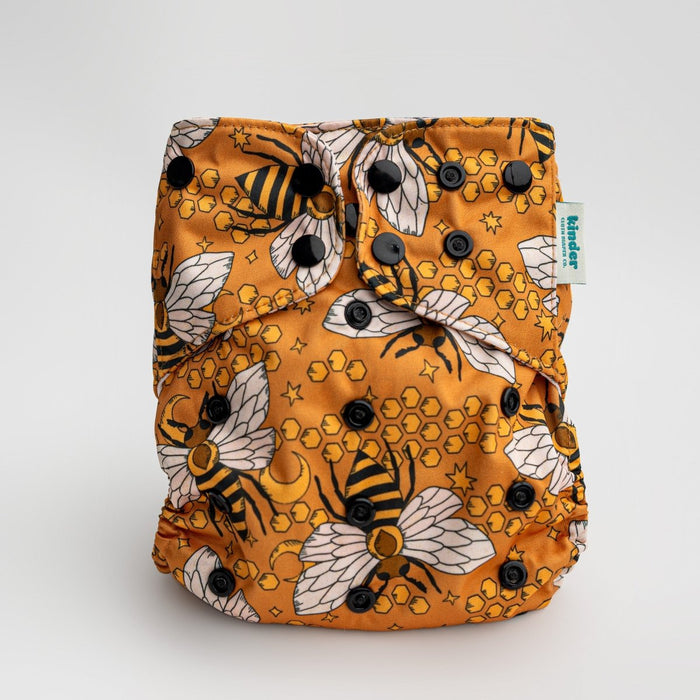 Animals and Insects: Essentials Pocket Cloth Diaper with Athletic Wicking Jersey, Grows with your Baby