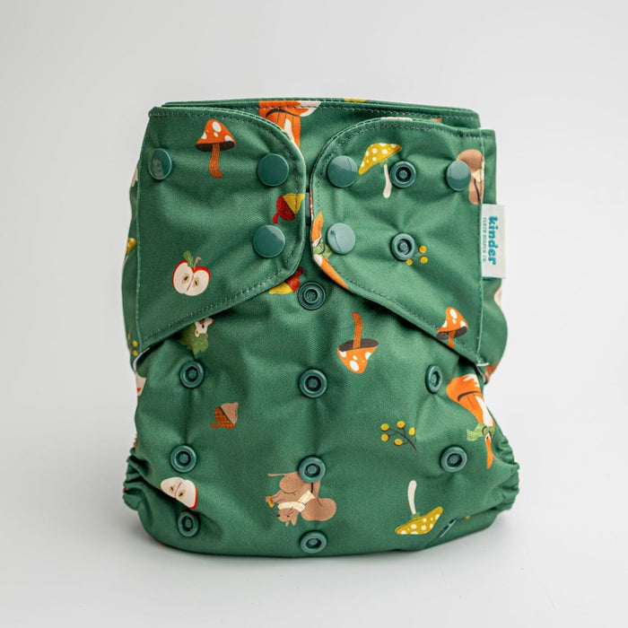 Nature: Essentials Pocket Cloth Diaper with Athletic Wicking Jersey, Grows with your Baby