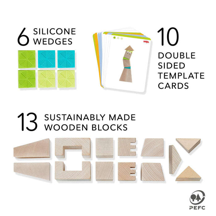 Crooked Towers Wooden Blocks - Nature Baby Outfitter