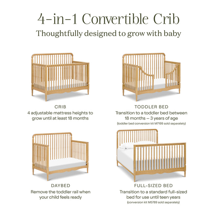 Namesake Liberty 4-in-1 Convertible Spindle Crib - Nature Baby Outfitter