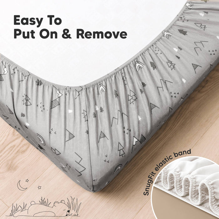 Woodland 2-pack Organic Cotton Fitted Crib Sheet - Nature Baby Outfitter