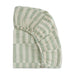 T30533,Babyletto,Moss Stripe Muslin All-Stages Midi Crib Sheet in GOTS Certified Organic Cotton