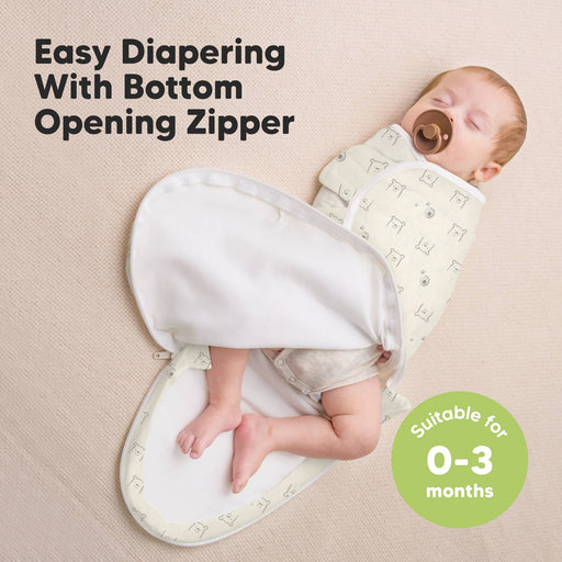 Bumble Bear 3pk Soothe Zippy Baby Swaddles 0-6 Months,Newborn Sleep Sack - Nature Baby Outfitter
