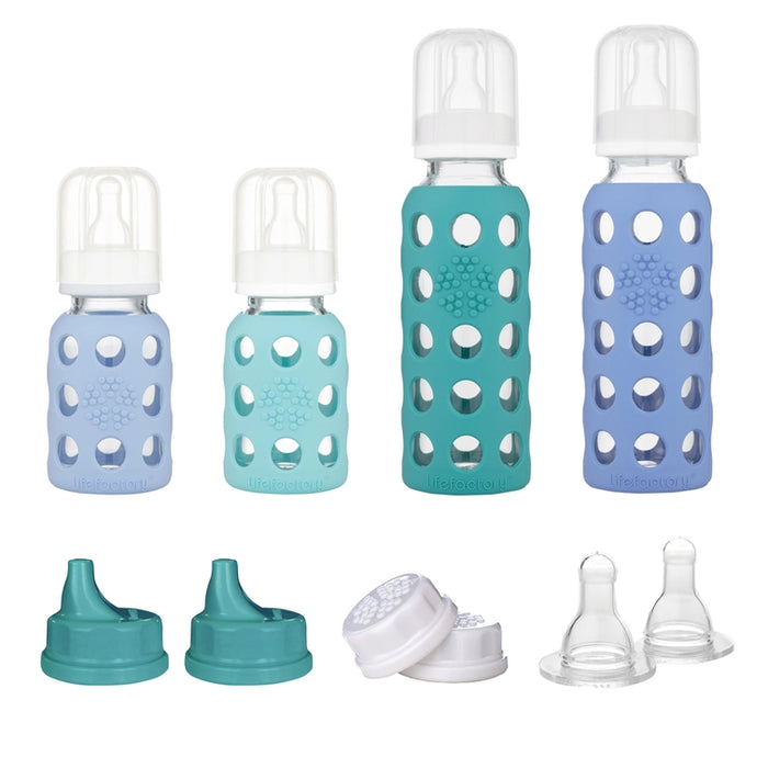 4 Glass Baby Bottle Starter Set