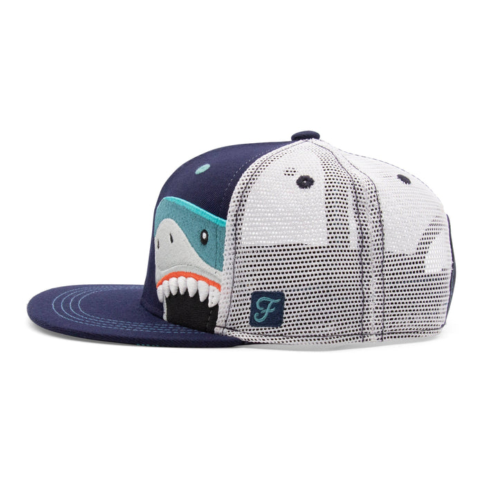 Kids Shark Flat Bill Hat