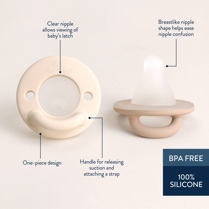 Latch & Soothe™ Breastlike Pacifier - Taupe