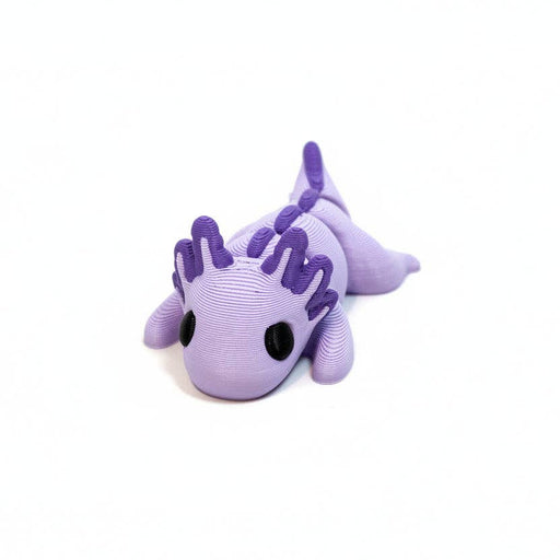Axolotl (Purple) • Mini 3D Printed Articulated Animal • Flexi Animals [#29] - Nature Baby Outfitter