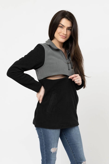 Black Fleece Nursing Jacket