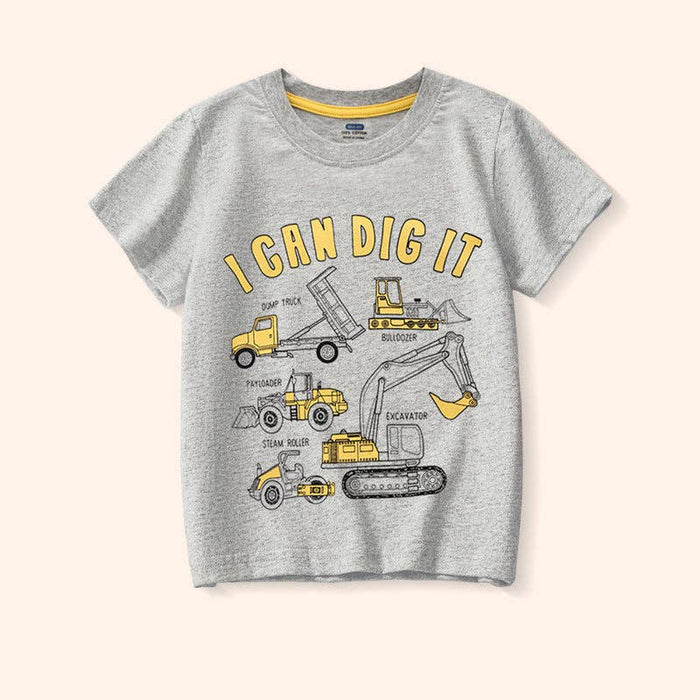 Car Short Sleeve T-Shirt Cotton Casual Top