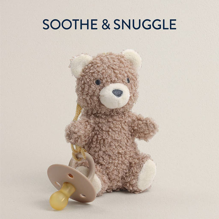 Bear Bitzy Pal Natural Rubber Pacifier & Plush