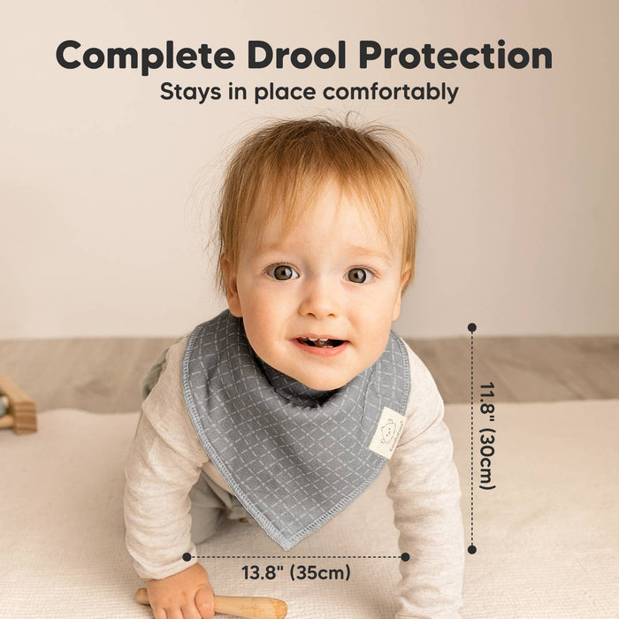 Nordic 8-pack Baby Bandana Bibs for Boys and Girls - Nature Baby Outfitter