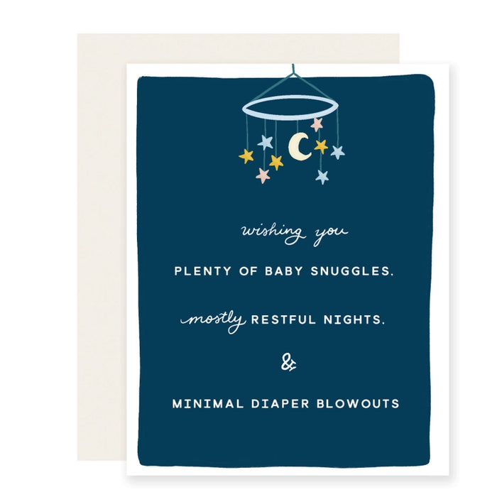 Mostly Restful | New Parent New Baby Card | Welcome Baby