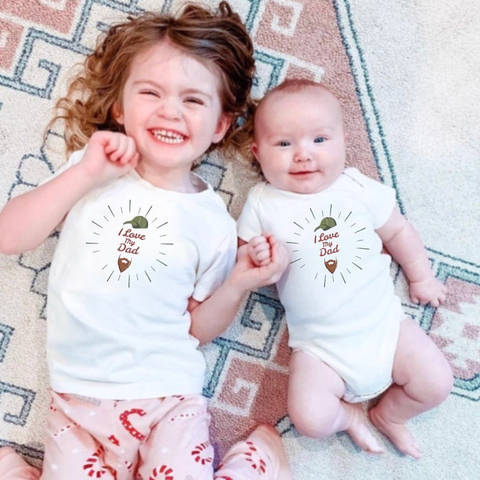 graphic bodysuit | love dad beard