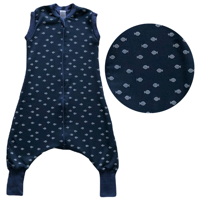 SLEEP SACK WITH OPEN LEGS - dark ocean