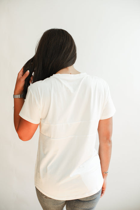 Classic Fit Invisible Zip Breastfeeding Tee - Nature Baby Outfitter