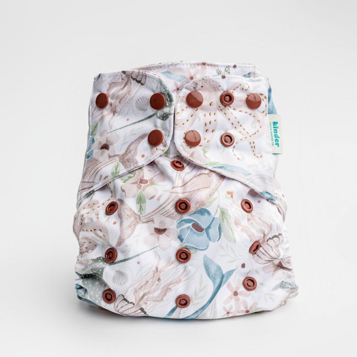 Animals and Insects: Essentials Pocket Cloth Diaper with Athletic Wicking Jersey, Grows with your Baby
