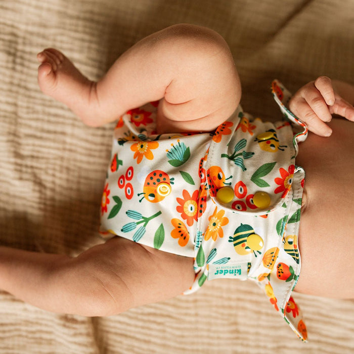Nature: Essentials Pocket Cloth Diaper with Athletic Wicking Jersey, Grows with your Baby