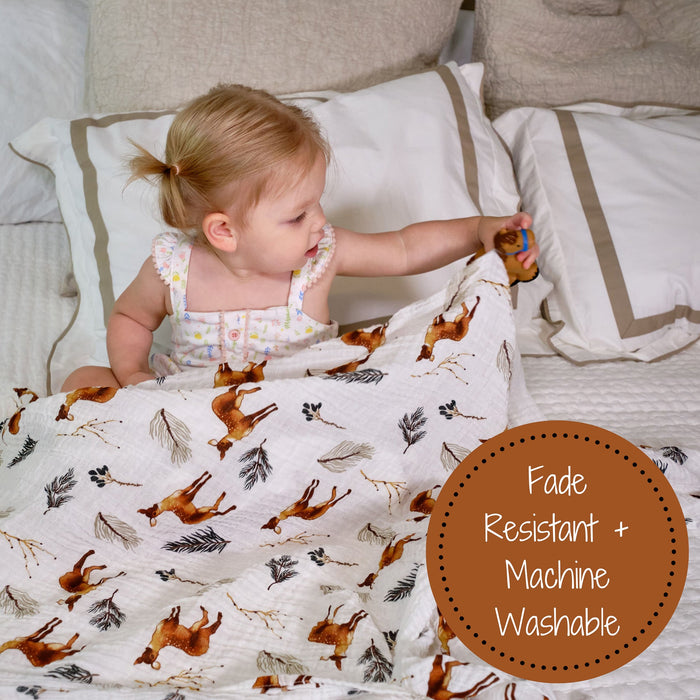Deer Swaddle Blanket