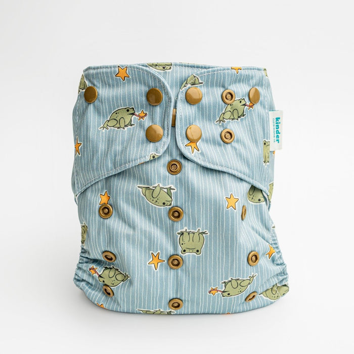 Nature: Essentials Pocket Cloth Diaper with Athletic Wicking Jersey, Grows with your Baby