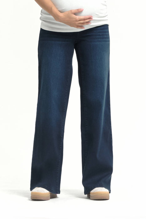 Maternity 32" Better Butter Wide Leg Jean in Yanique