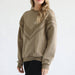 Dark Olive Isabella Oversized Nursing & Pregnancy Sweatshirt - Nature Baby Outfitter