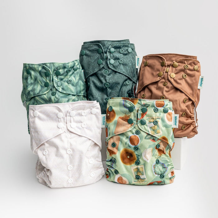 Nature: Essentials Pocket Cloth Diaper with Athletic Wicking Jersey, Grows with your Baby