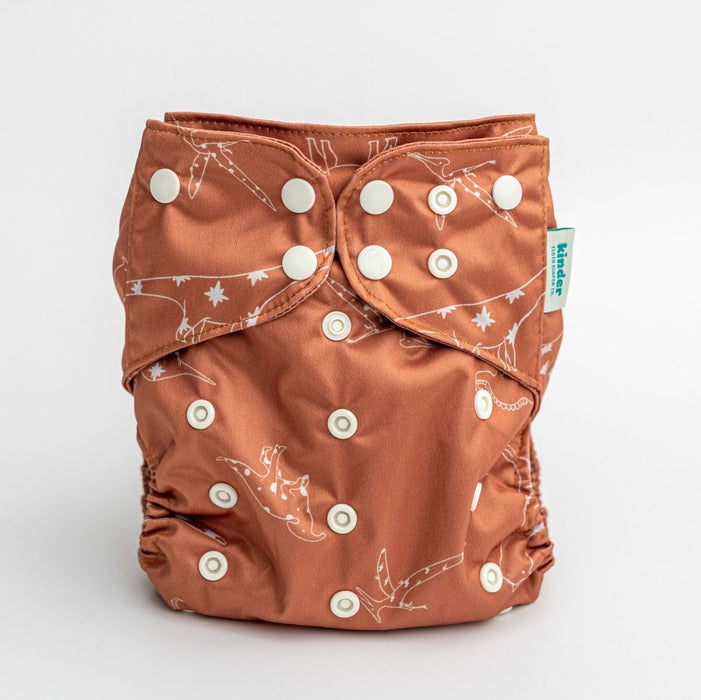 Animals and Insects: Essentials Pocket Cloth Diaper with Athletic Wicking Jersey, Grows with your Baby