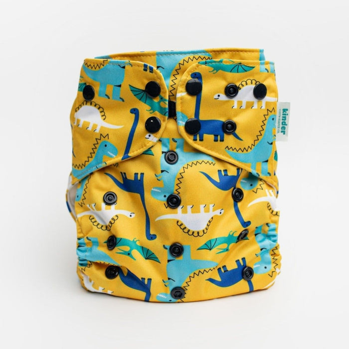 Animals and Insects: Essentials Pocket Cloth Diaper with Athletic Wicking Jersey, Grows with your Baby