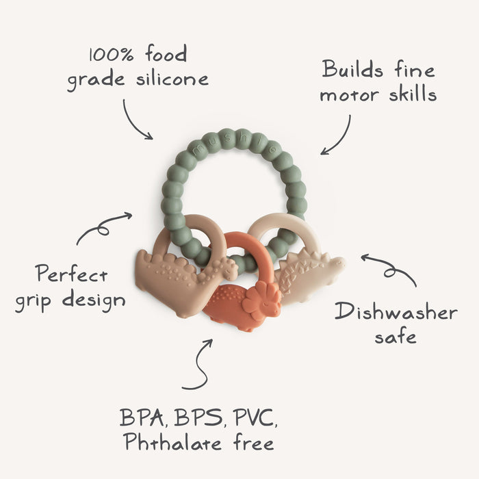 Dino Teething Ring - Nature Baby Outfitter