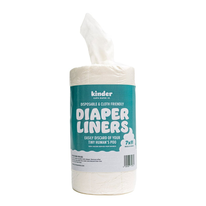 Disposable Bamboo Viscose Diaper Liners (Roll of 100)