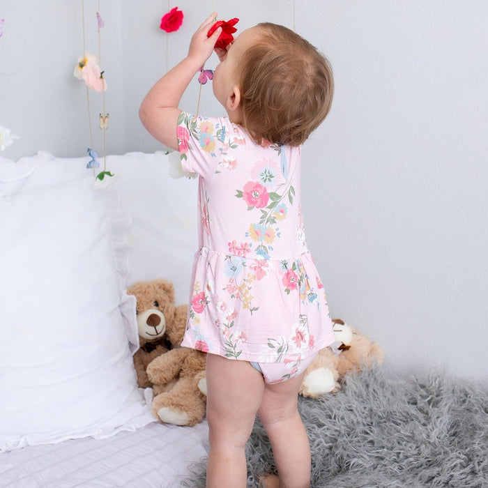 Ditzy Floral Bodysuit Dress