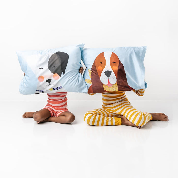 2-pack Dog Print Standard Size Pillowcases - Nature Baby Outfitter