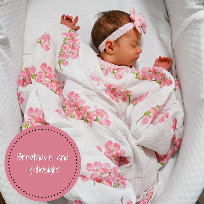 Dogwoods In Bloom Swaddle Blanket