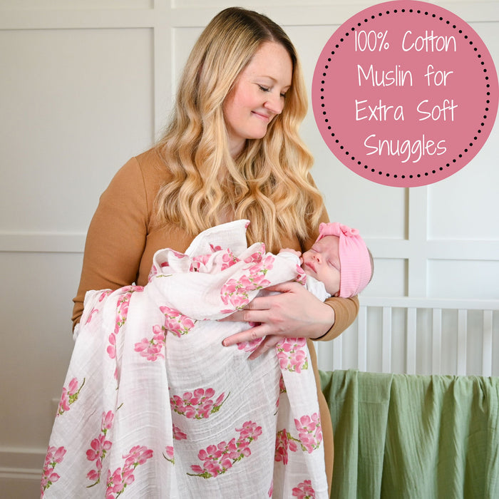Dogwoods In Bloom Swaddle Blanket