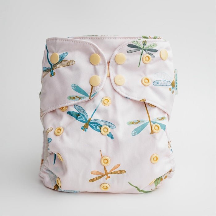 Animals and Insects: Essentials Pocket Cloth Diaper with Athletic Wicking Jersey, Grows with your Baby