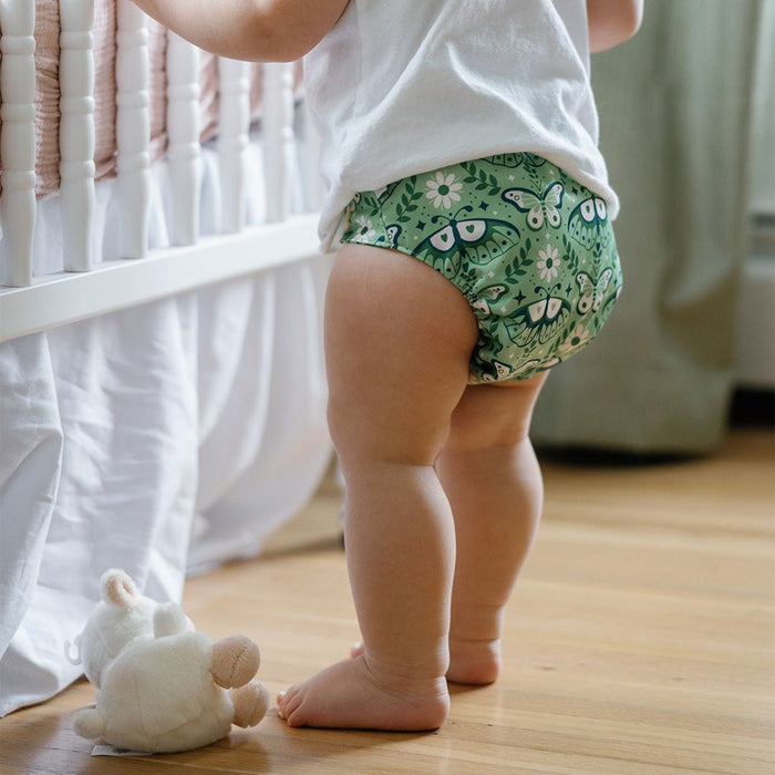 Nature: Essentials Pocket Cloth Diaper with Athletic Wicking Jersey, Grows with your Baby
